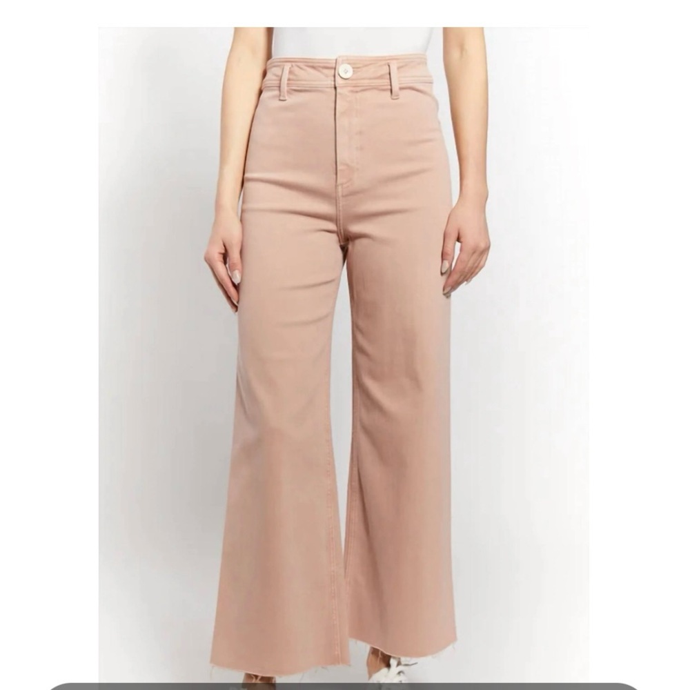 The Greer Ankle Length Wide Leg Denim by OAT NY